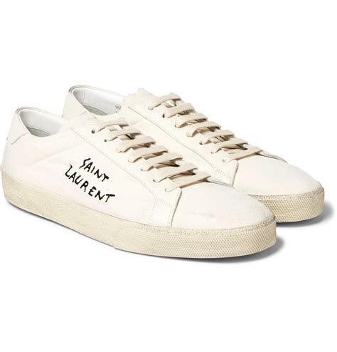 ysl all white sneakers|yves Saint Laurent men's sneakers.